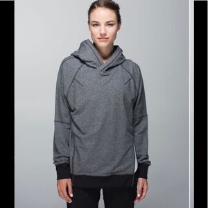Lululemon Om & Roam Heather Gray Double Zip Hoodie Size 4